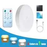 Motion Sensor Light With Remote Control USB Rechargeable Timer Night Light Dimmable LED Lamp Stairs Hallway Cabinet Nightlight - Image 7