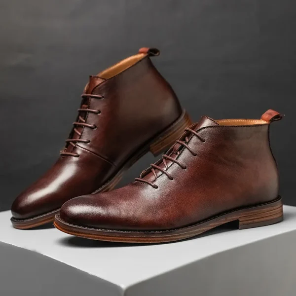 Retro Ankle Boots For Men - Image 2