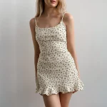 Hiloc Summer Backless Spaghetti Strap Dress Casual - Image 7