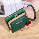 Wallet Women's Fashion Wrist Strap Short Zero Wallet Large Capacity Coin Clip Bag Multiple Card Positions Card Bag Money Clip - Image 13