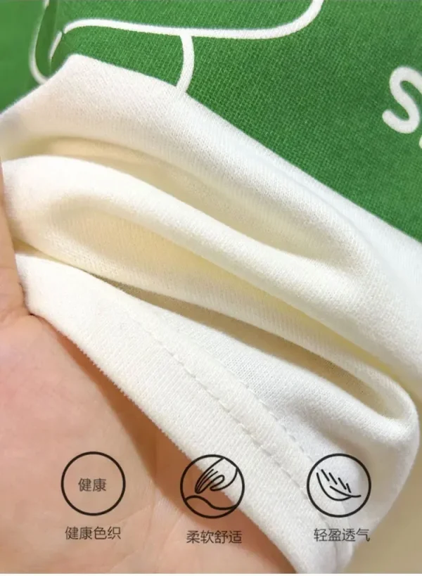 Boys Funny Letter Print T-Shirt and Shorts Outfit - Image 8