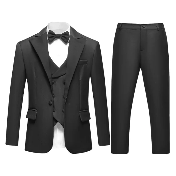 Boys' 3-Piece Burgundy Tuxedo - Image 18