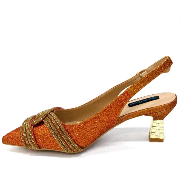 Orange glam heels - Image 4