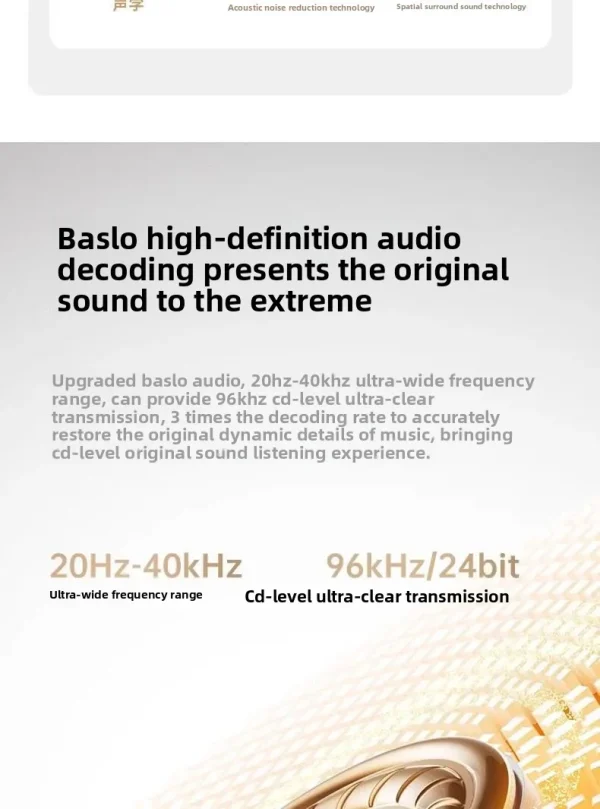 Open-Ear Headphones, Clip-On Earbuds-Wireless Bluetooth Earbuds with Microphone EarHook Sports HiFi Sound Headset - Image 14