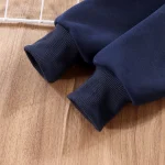 Boys O Neck Spliced Long Sleeve Hoodies Sets - Image 12