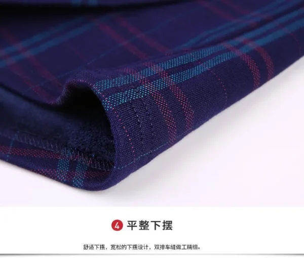 2025 Men's Winter Warm Long Sleeve Plaid Shirts Flannel Fur Lined Thick Formal Shirts Fleece Casual Shirt for Men Dress Shirts - Image 36